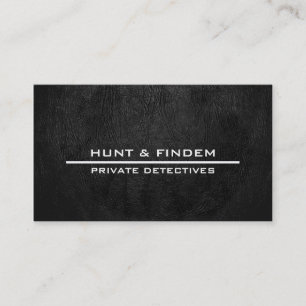 デジタル黒い革 名刺