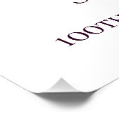 デジタル100誕生日紫薄紫花 ポスター (コーナー)