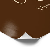 デジタル100th誕生日カボチャ秋ウェルカムサイン ポスター (コーナー)