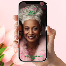 デジタル2写真フローラチューリップ母の日 カード