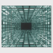 デジタル3Dキューブデザイン ラッピングペーパー (フラット)