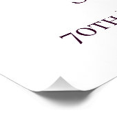 デジタル70誕生日紫薄紫花 ポスター (コーナー)