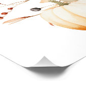 デジタル70th誕生日カボチャ紅葉へようこそ ポスター (コーナー)