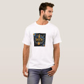 デジタル・アートワーク:創造性とテクノの融合 Tシャツ (正面フル)