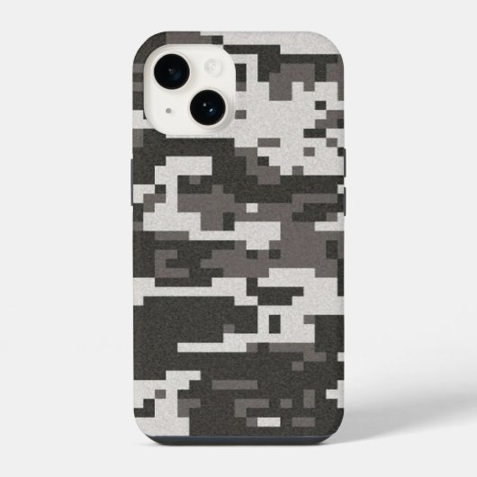 デジタル カモフラージュ柄 (iPhoneケース) iPhoneケース (裏面)