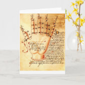 デジタル・コンピュータ:中世数学 カード (黄色い花)