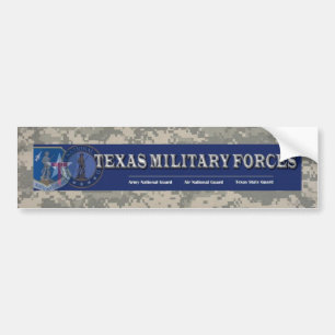 デジタル、テキサス州の軍事力 バンパーステッカー