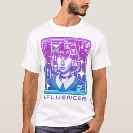 デジタル・ドリームスケープ・インフルエンサーTシャツ Tシャツ