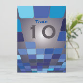 デジタル バー バット ミツバ祭 テーブル 着席 カード (スタンド正面)