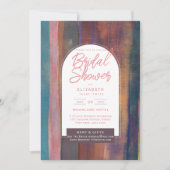 デジタル ブライダル シャワーの招待状 現代的 モダン アブストラクト 招待状 (正面)
