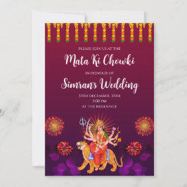 デジタル・マタ・キ・チョウキ 招待状 & マー・シェラーワリー