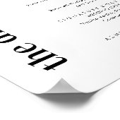 デジタル モダン ウェディング バーメニュー看板 ポスター (角)