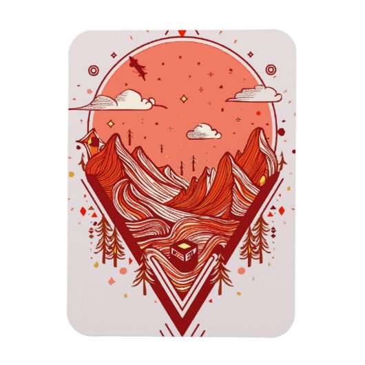 デジタル・レルム:抽象芸術の仮想現実 マグネット (縦)