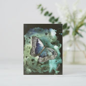 デジタル（昆虫）オオカバマダラ、モナーク絵画バタフライのポストカード ポストカード (スタンド正面)