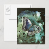 デジタル（昆虫）オオカバマダラ、モナーク絵画バタフライのポストカード ポストカード (正面/裏面)