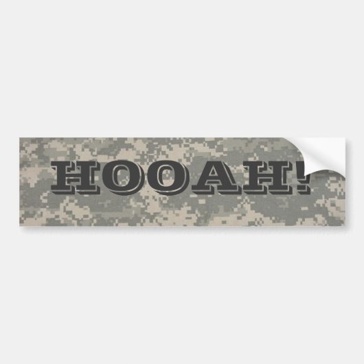 デジタル、HOOAH! バンパーステッカー (正面)
