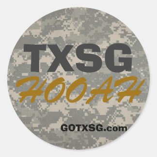 デジタルcamoTXSG、GOTXSG.com、HOOAH円形のデカール ラウンドシール