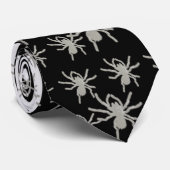 デジタルDzynRの"白子のタランチュラ"の黒のスーツのタイ ネクタイ (ロール)