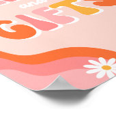 デジタルGroovyカードとギフトサイン | Groovy記号 ポスター (角)