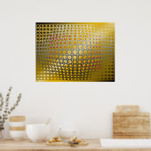 デジタルOpArt球体磁気 ポスター (キッチン)