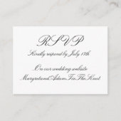 デジタルRSVPカード エンクロージャーカード (正面)