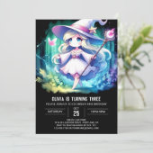 デジタ威厳のあるルウィザード誕生日 招待状 (スタンド正面)