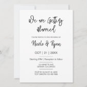 デジタ結婚ルモダンの電結婚子 招待状 (正面)