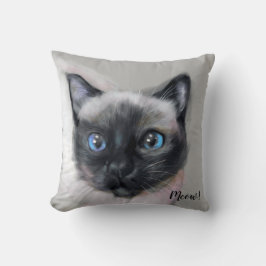 デジタ絵を描ルネコ。ニャー！ クッション