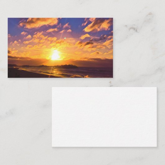 デジタ絵画ルの驚くべき日の出 名刺 (正面/裏面)