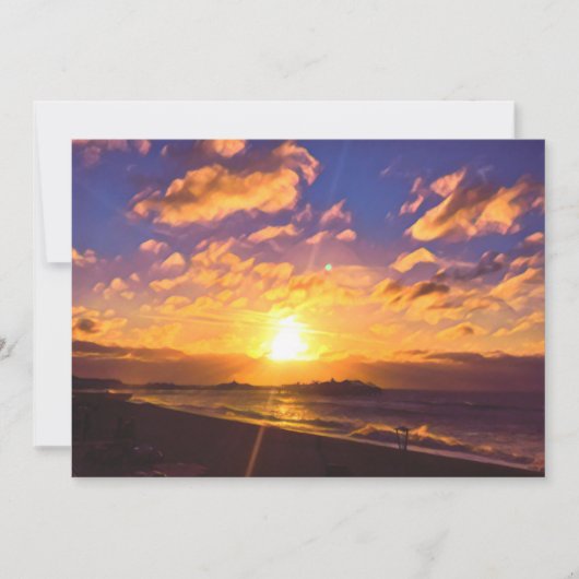 デジタ絵画ルの – 桟橋の上の驚くべき日の出 (正面)