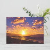 デジタ絵画ルの – 桟橋の上の驚くべき日の出 (スタンド正面)