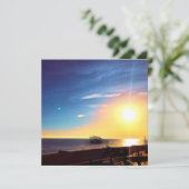 デジタ絵画ルの – 西桟橋の夕日 (スタンド正面)