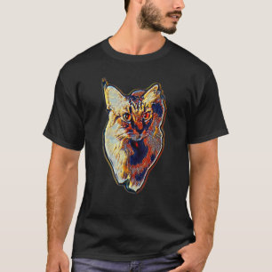デジタ絵画ル抽象芸術の猫35 Tシャツ