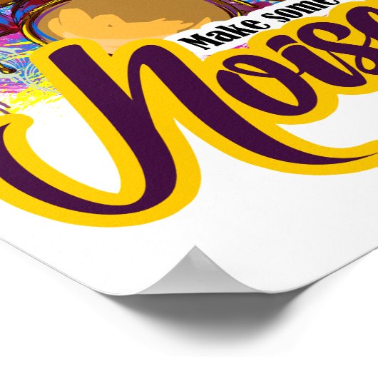 デジタ色彩の鮮やかルドラムデザイン ポスター (角)