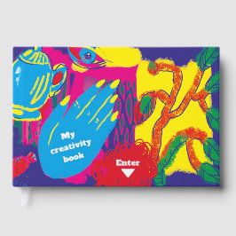 デジタ芸術的ルコンテンポラリー絵を描のデジタル ゲストブック