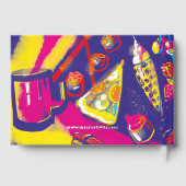 デジタ芸術的ルコンテンポラリー絵を描のデジタル ゲストブック (裏面)