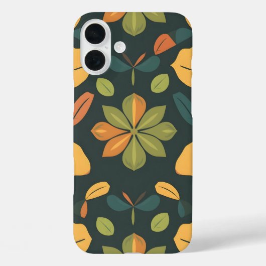 デジタ鮮やかルオーガニックプリントiPhone16ケース Case-Mate iPhoneケース (裏面)