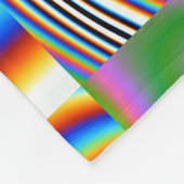 デジタ鮮やかル抽象芸術のジオメトリ背景 フリースブランケット (角)