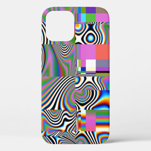 デジタ鮮やかル抽象芸術のジオメトリ背景 Case-Mate iPhoneケース (裏面)