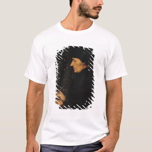 デジデリウス・エラスムスのポートレート Tシャツ (正面)