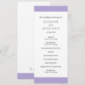 デジミニマルエレガントタルラベンダーパープル結婚ズ プログラム (正面/裏面)