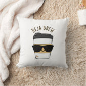 デジャブルコーヒおもしろいープン クッション (ブランケット)