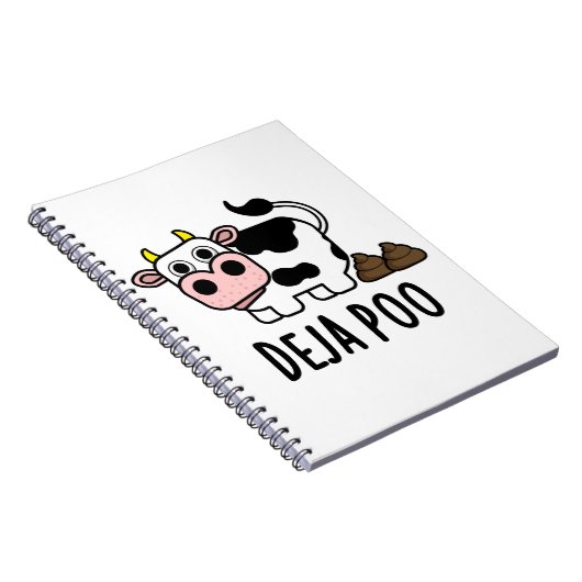 デジャプー 面白い牛のうんちパン ノートブック (右側)