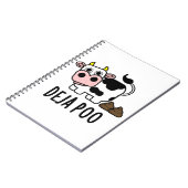 デジャプー 面白い牛のうんちパン ノートブック (左側)