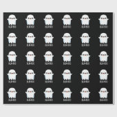 デジャボーおもしろい幽霊プンダークBG ラッピングペーパー (フラット)