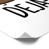 デジャポーおもしろいダブルウンチプン ポスター (角)