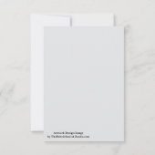 デジャヴュブルー春シーズン無地のカラー カード (裏面)