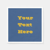 デジャヴュブルー春シーズン無地のカラー スタンダードカクテルナプキン (正面)