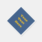 デジャヴュブルー春シーズン無地のカラー スタンダードカクテルナプキン (角)