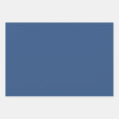 デジャヴュブルー春シーズン無地のカラー ラッピングペーパーシート (正面3)